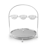 Pyrex stand with 3 bowls